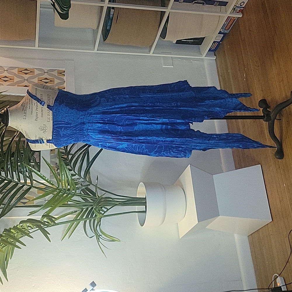Zury Blue summer rayon dress